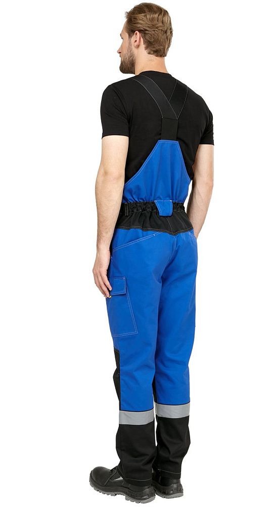 Костюм мужской рабочий летний Гудзон NEW с пк василек-черный